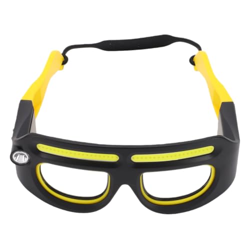 Linterna de cabeza con gafas LED y sensor táctil para tus rutas de camping