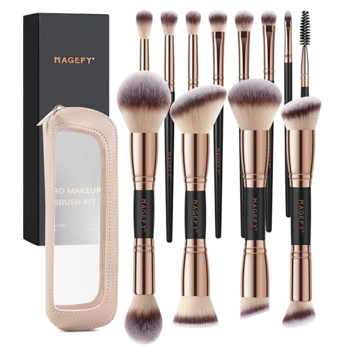 Pinceaux de maquillage MAGEFY haute densité pour un teint zéro défaut