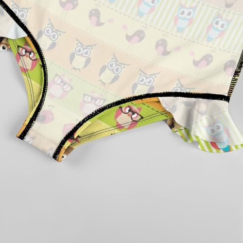 Image of Girls One Piece Swimsuit Cute Alpacas Hearts Stars Ruffles Swimwear Bathing Suits 3-12 Years