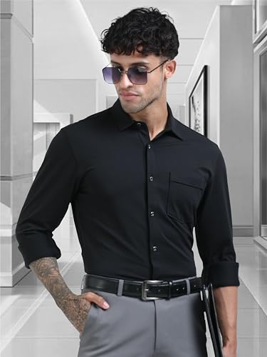 Image of STELLERS Premium Cotton Formal Shirt | Stretchable | Wrinkle Free | Quick Dry | Feather Touch Feel