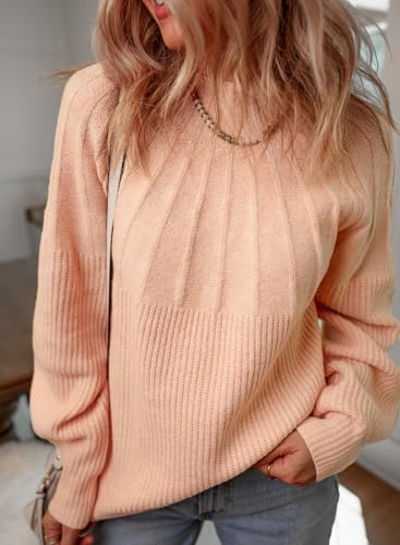 Image of Dokotoo Women's Turtleneck Oversized Sweaters Long Sleeve Pullover Knit Mock Neck Tops