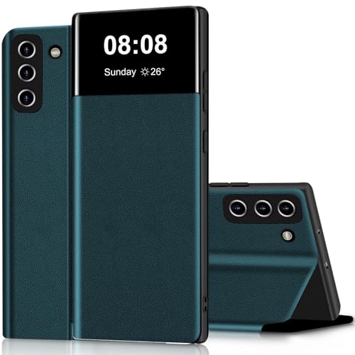 Étui à rabat Galaxy Note 10 antichoc étui cuir avec porte-carte vert