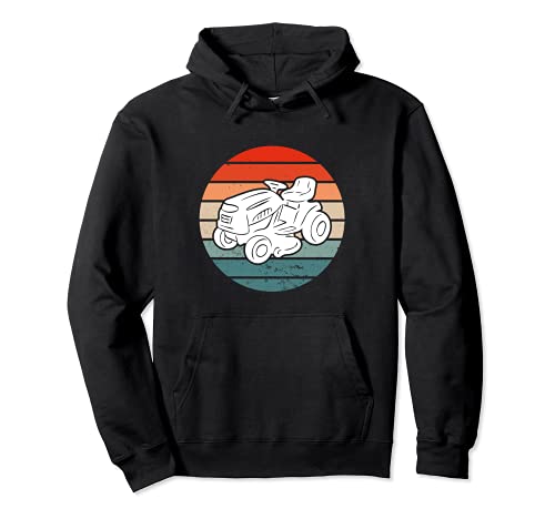 Tractor cortacésped, cortacésped, cortacésped, estilo retro Sudadera con Capucha
