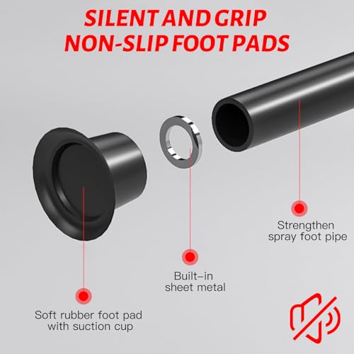 CLORIS 40''/48'' Foldable Fitness Trampoline - Max Load 400lbs / 450lbs, Rebounder with Adjustable Foam Handle Indoor/Outdoor Fitness Body Exercise - Image 6