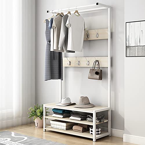 Support de cintre pour vêtements et porte-manteau d'entrée en métal