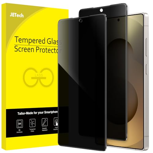 JETech Privacy Screen Protector for Samsung Galaxy S25 Ultra 5G, Anti-Spy Tempered Glass Film, Fingerprint ID Compatible, 2-Pack by JETech - Used condition - CA$13.98