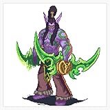 Leyland Designs Pixel Illidan Stormrage Bumper Sticker Window Water Bottle Decal 5''