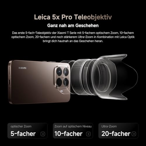 XIAOMI 15T Pro, Smartphone 12+512GB, 6,83" 144Hz augenschonendes Display, MediaTek Dimensity 9400+, 50MP Leica 5X Pro Teleobjektiv, 5500mAh, Schwarz, 2 Jahre Garantie – Bild 8
