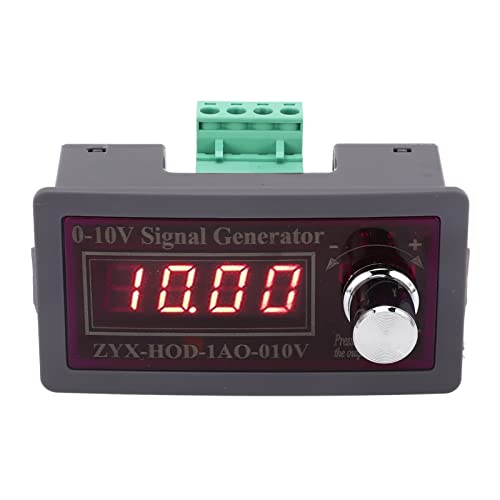 Adjustable Signal Generator 0 to 10V Output PLC Frequency Control Meter Voltage Generator Module with Digital Display Overcurrent Protection for Industrial Automation Valve Regulat