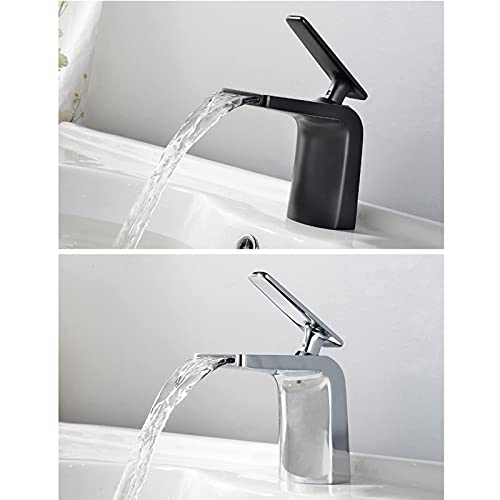 Robinet de lavabo cascade en laiton avec jet doux anti-projections - 5