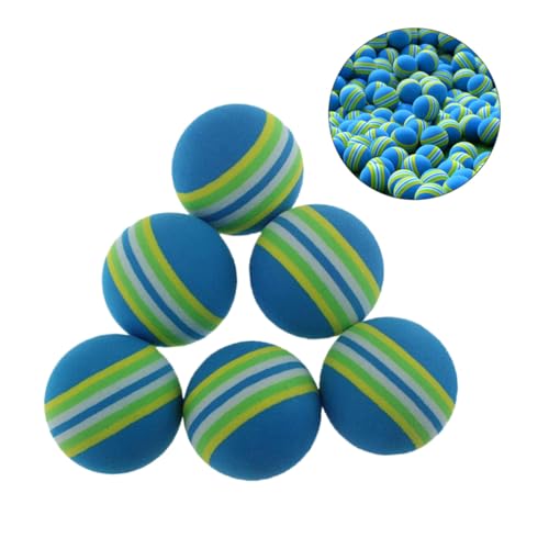 OFFIGAM 8個 製ソフトトレーニングボール 軽量で柔軟なレインボーカラースポンジボール 室内練習に 家具や窓を傷けずアプローチショット練