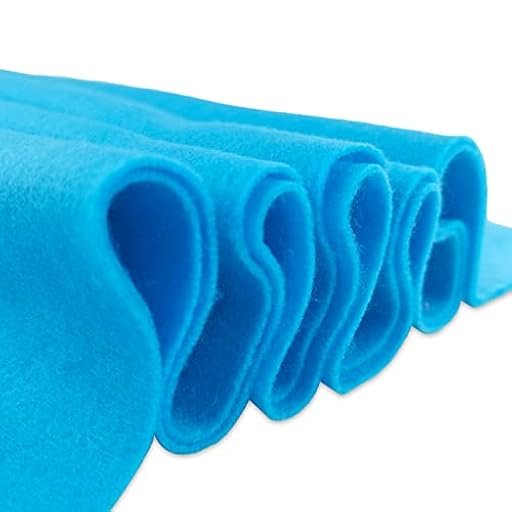 Jtnohx Tela de Fieltro Artesanal, Hojas de Fieltro de 1,4 mm de Grosor para Manualidades, Tela de Colores Suaves de 90 x 90 cm para Proyectos de Arte y Costura(Azul Cielo) | Ya disponible en tu tienda friki favorita! En mundofriki.es!