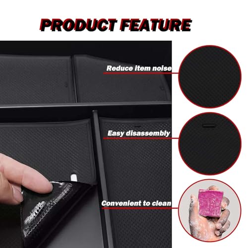 Center Console Organizer Tray Compatible With Ford F150 2015 2016 2017 2018 2019 2020 Storage Box Insert Armrest Tray-Full Console w/Bucket Seats ONLY (Fit for F150 2015-2020) by Generic - Image 5