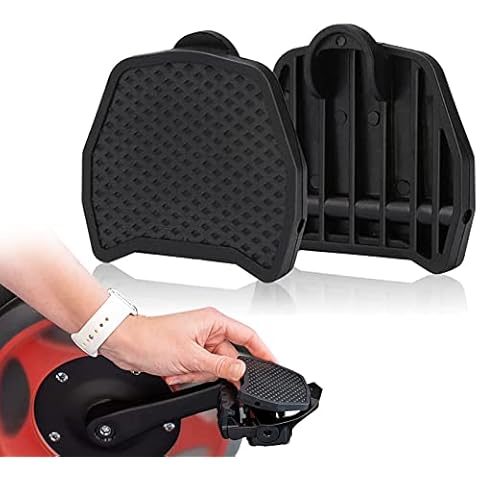 GDWD Pedal Converter for P-e-l-o-t-o-n, Clipless Platform Bike Pedal Adapter, Bike Sports Pedals, 2 Pcs Pedal Plate for Grip and Comfort - Accessories for Bicycle Lock Pedals, Black, 14.5x11x1.5cm Cover