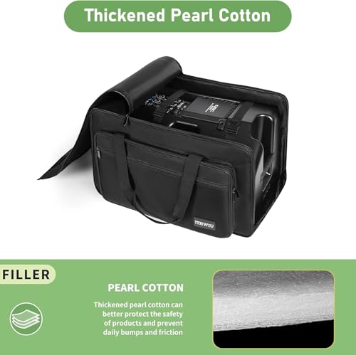 ITHWIU Speaker Carrying Bag with Thickened Sponge for Compact 8" Speaker Cabinets; Heavy-Duty Fits QSC K8, Yamaha DXR8 and more (IT-TOTE8), Black