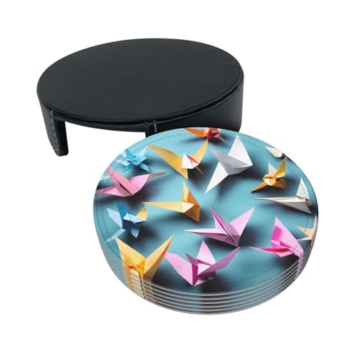 Dessous de verre en polyuréthane lot de 6 de décoration d'intérieur maison