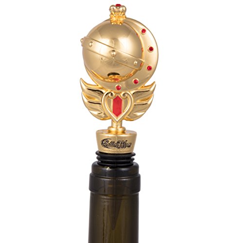 Product Image of the Sailor Moon Decorative Scepter Wine Stopper - Heavy Duty Metal Fits Any Bottle - Novelty Gift for the Anime Fan - Officially Licensed