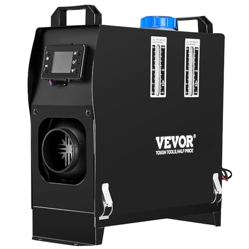 Image of VEVOR Diesel Air Heater, 12V 8KW All-in-One Diesel Heater, Diesel Parking Heater with Remote Control and Muffler for Car, Vans, Truck, RV, Boats, Trailer, Motorhome and Caravan