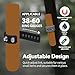 ROWFEN 2Pcs Golf Cart Accessories - Fits 38 to 60 Ring Gauge - Convenient Holder with Magnet and Adjustable Design - Fit for Golfing, Grilling, Fishing, Travel, and Outdoor Adventures (Black+Gray)