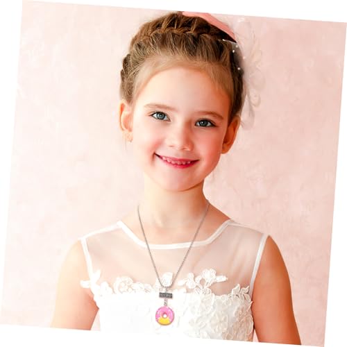 Friendship Bracelets 3 Pcs Best Friend Necklaces Donuts Ice Cream Pendant Friendship Necklaces for 3 Girls Birthday Friends Sisters Jewlery (Best Friend Forever) Girl Toys4