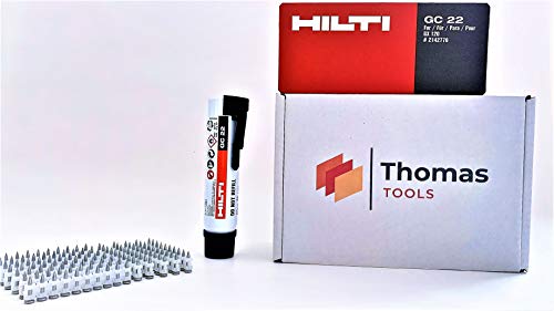 Preisvergleich Produktbild 750x 20er - Gasnagel + Hilti Gasdose GC 22 für GX120 Artikelnummer: 214276