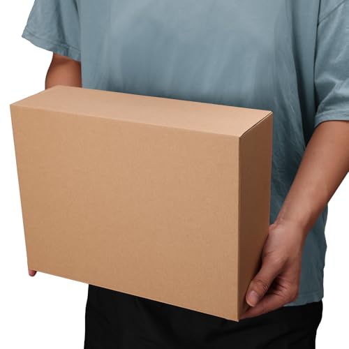 Image of 12x9x4 Shipping Boxes Set of 40, Brown Kraft Corrugated Cardboard Small Boxes Mailers for Business Packaging Box
