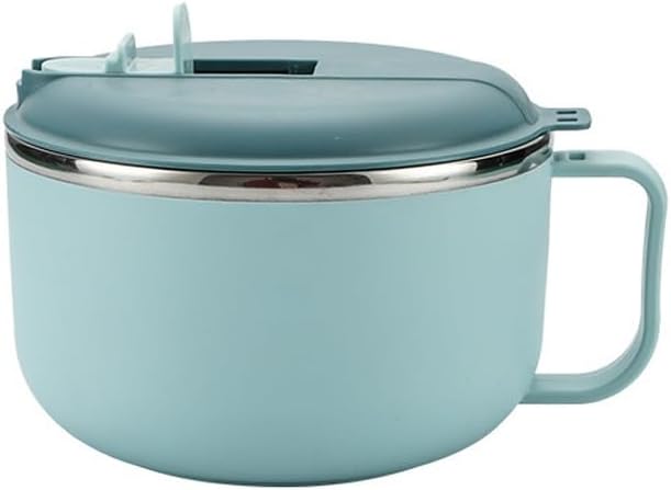 Stainless Steel Noodle Bowl Office Portable Fast Food Sealed Insulated Bento Lunch Box