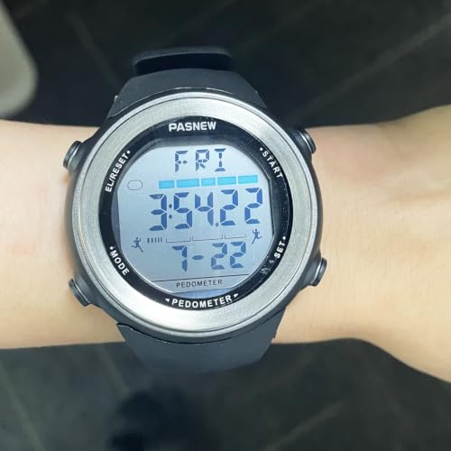 Image of PASNEW Boys' Watches - Dual Display, Large Dial Sport Watch, Black Outdoor Watch for Boys & Teens - Waterproof