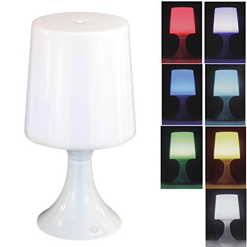 Preisvergleich Produktbild LED Tischlampe mit 7 fach Farbwechsel Tischleuchte Nachttischlampe Lampe