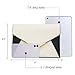 KKXIU Women Elegant Faux Leather Evening Envelope Clutch Purse Foldover Bags for Party Wedding Prom (A-Black White)