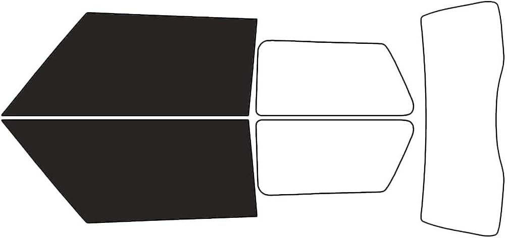 Rvinyl Window Tint Kit Compatible with Mini Cooper 2002-2006 - Black 20% - Single Ply No Bubble Film - Do it Yourself Vehicle Front Precut Kit