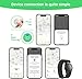 GPS Tracker for Kids, Teen, Special Needs, Elderly, Real-Time Tracker Watch Band Works with Find My (iOS Only) APP, Hidden Mini GPS Tracking Device, No Monthly Fee, Black