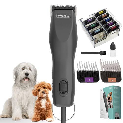 Agrarzone Edition Wahl Max 50+ Tondeuse pour chien avec jeu de peignes - Tondeuse chien & chat à poils emmêlés & longs - Moser Max 50 silencieuse avec 2...