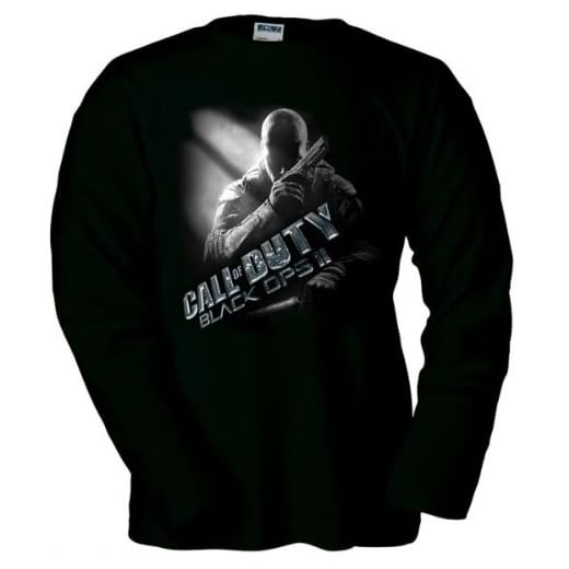 Mx Games Camiseta Call of Duty Black Ops 2 Prestigio-Metal Manga Larga (Talla: Talla-L)