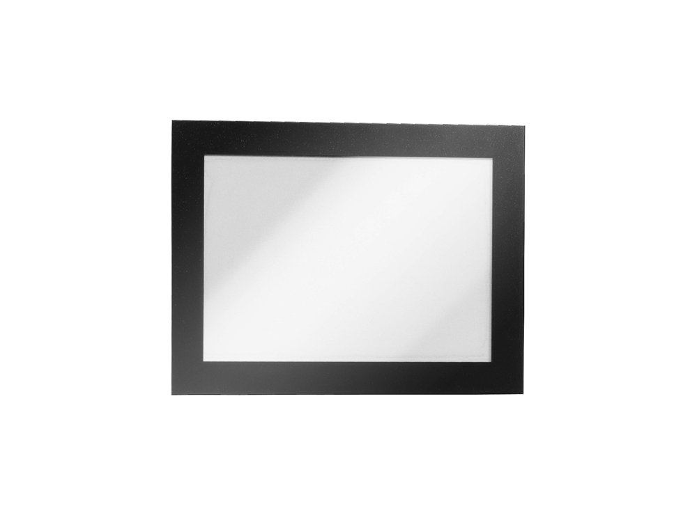 DURAFRAME Self-Adhesive Magnetic Frame | A6 Format In Black | Pack of 2 Frames | Document Frame for Professional Internal Signage