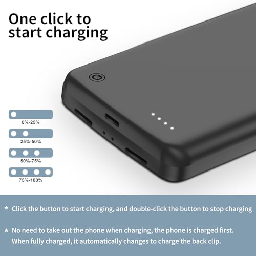 image for Fraternize Pixel 6 Charger Battery Case 10000mAh, Qi Wireless Charging
