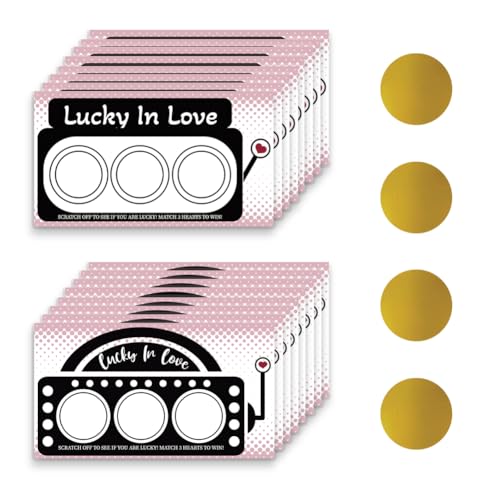 Image of PLIGREAT 120 Pack Scratch Off Cards with 360 Pcs Stickers Blank Gift Scratch Cards Funny Slot Machine Lottery Pattern Scratch Card DIY Scratch Off Prizes for Birthday Bridal Shower Wedding Supplies