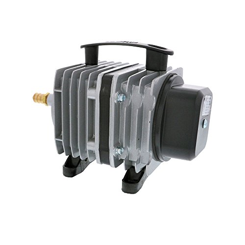 EcoPlus HGC728457 Eco Air5 Commercial Air Pump 5 80 Watt Single Outlet 1300 GPH, Silver - Thumbnail 4