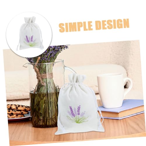 5 bolsas sachet de lavanda con cordón para almacenamiento miniatura 4