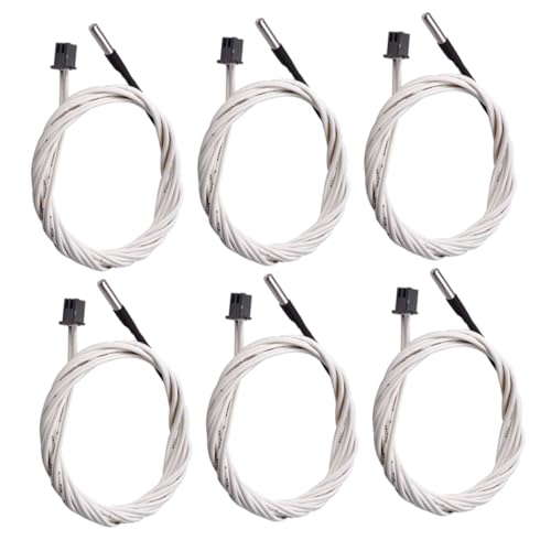 6pcs Ntc100k High Temperature Thermistor Sensor for 3d Printers