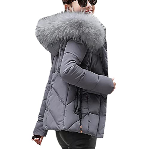 Doudoune d'hiver femme parka camouflage gris chaud épais taille M