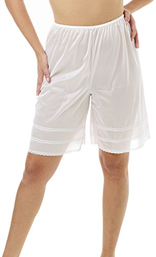 Image of Underworks USA Snip-A-Length Pettipants Culotte Slip Bloomers Split Skirt - 8495