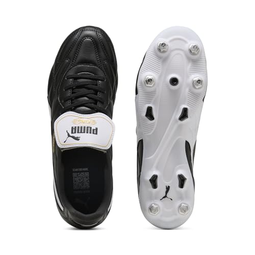 PUMA Unisex King Top Mxsg Fußballschuhe, Puma Black Puma White Puma Gold, 40.5 EU – Ansicht 4