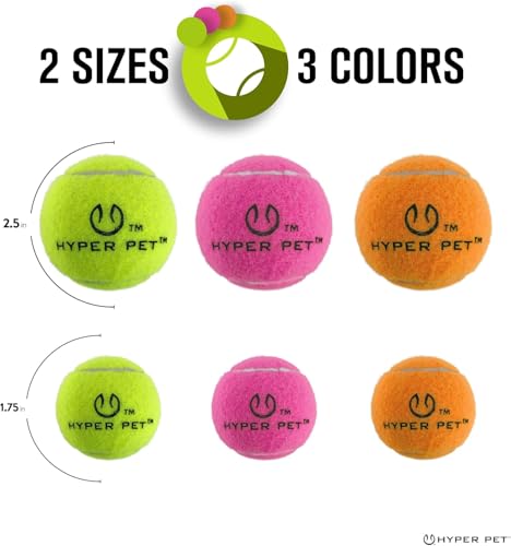 Image of Hyper Pet Mini Extra Small Tennis Balls for Dogs, 1.75 Inch, 8 Pack, Pink