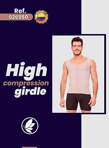 Fajitex Fajas Colombianas Para Hombres Mens Girdle High Compression Garmen Shapewear Body Shaper For Men 026950 Beige #TOP6