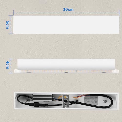 Applique murale intérieur LED double diffusion étanche 3000K - 4