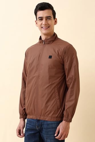 Image of Allen Solly Men's Regular Fit Solid Windcheater Jacket