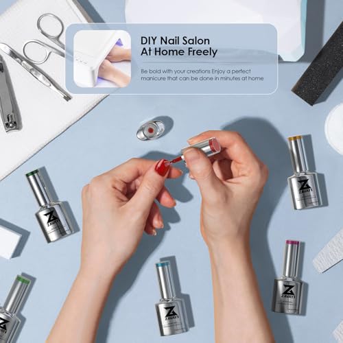 Set de 6 Colores Gel para Uñas Kit No Tóxico miniatura 7