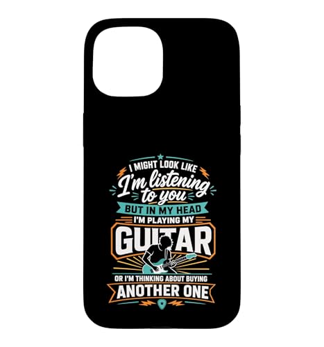I Look Like Listening But In My Head I Am Play My Guitar �X�}�z�P�[�X iPhone 15 �p