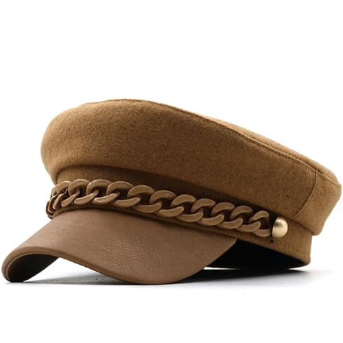 Béret uni marron idéal pour vos sorties de saison avec ce chapeau décontracté rétro